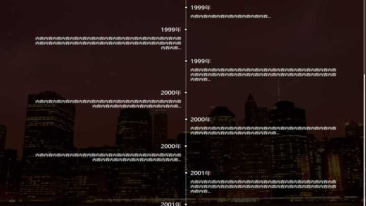jQuery+css+html时间轴效果